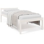 vidaXL Lit pour personne âgée sans matelas blanc 90x190 cm