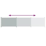 vidaXL Auvent latéral rétractable de patio 140x600 cm Gris
