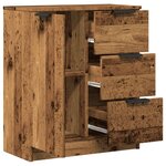 vidaXL Buffet vieux bois 60x30x70 cm bois d'ingénierie