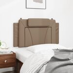 vidaXL Coussin de tête de lit Viana cappuccino 100 cm similicuir