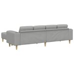 vidaXL Canapé de salon 3 Pièces Gris nuage 250 x 188 x 76 cm Polyester