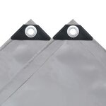 vidaXL Bâche 650 g / m² 3 5 x 5 m Gris