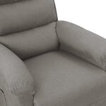 vidaXL Fauteuil Gris clair Tissu
