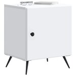 vidaXL Cabinet de chevet 2 Pièces Blanc 43 x 34 5 x 50 cm