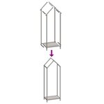 vidaXL Portant de bois chauffage vert olive 40x25x120 cm