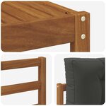 vidaXL Ensemble de canapés d'extérieur 5 pc Naturel et Anthracite