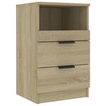 vidaXL Table de chevet Chêne sonoma Bois d'ingénierie