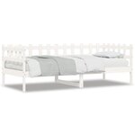 vidaXL Lit de jour sans matelas blanc 80x200 cm bois de pin massif