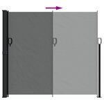 vidaXL Auvent latéral rétractable anthracite 180x500 cm