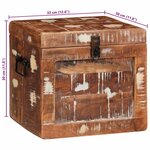 vidaXL Boîte de Rangement Multicolore bois de récupération massif