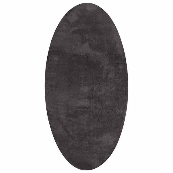 vidaXL Tapis HUARTE Anthracite 100 x 200 cm Polyester