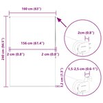 vidaXL Store enrouleur de douche 160x240 cm largeur du tissu 156 cm