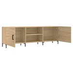 vidaXL Meuble TV chêne sonoma 150x30x50 cm bois d'ingénierie
