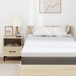 vidaXL Coussins de Matelas Blanc 120 x 200 cm