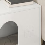 vidaXL Maison pour chat Blanc Brillant 51 x 30 x 52 cm