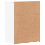 vidaXL Buffets 2 Pièces blanc 59x39x80 cm bois d'ingénierie
