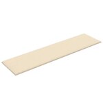 vidaXL Panneaux muraux 12 Pièces Crème 60x15 cm Tissu 1 08 m²