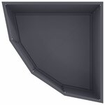 vidaXL Jardinière d'Angle Anthracite 60 x 60 x 35 cm Acier
