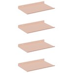 vidaXL Étagère flottante 4 pc Rose 30 x 18 x 2 5 cm Acier