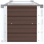 vidaXL Lit surélevé de jardin Acier galvanisé 320x40x45 cm Marron