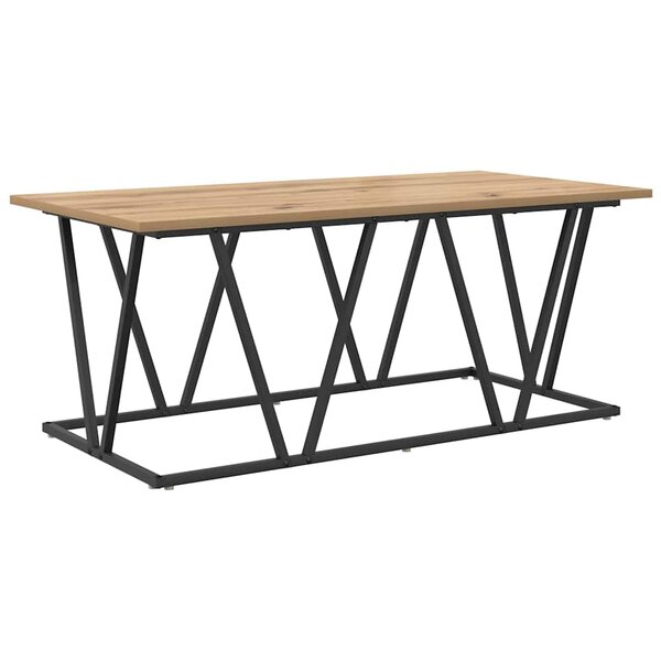 vidaXL Table basse Chêne artisanal 100 x 50 x 40 cm