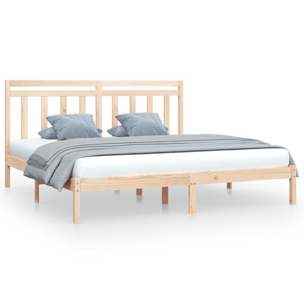 vidaXL Cadre de lit Bois massif 200x200 cm