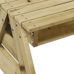 vidaXL Table de pique-nique pour enfants bois de pin imprégné