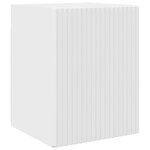 vidaXL Ensemble meuble TV 3 Pièces Blanc brillant Bois d'ingénierie