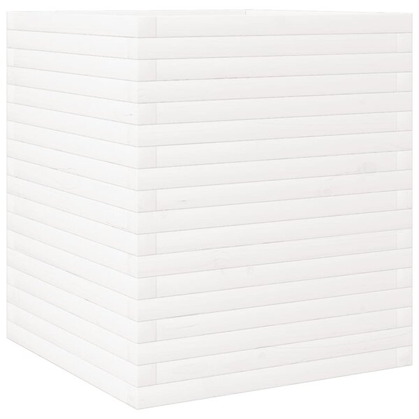 vidaXL Jardinière blanc 60x60x68 5 cm bois de pin massif