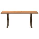 vidaXL Table à manger marron clair bois de chêne massif rectangulaire