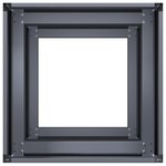 vidaXL Jardinière anthracite 40x40x80 cm acier laminé à froid