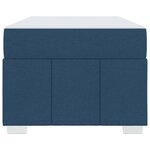 vidaXL Cadre de lit avec matelas Bleu 90 x 190 cm tissu