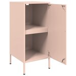 vidaXL Buffet rose 36x39x79 cm acier