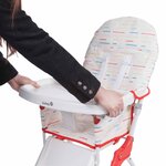 Safety 1st chaise haute pliante keeny red lines blanc 2766260000