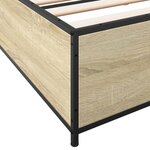 vidaXL Cadre de lit sans matelas chêne sonoma 180x200 cm