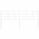vidaXL Tête de lit métal blanc 180 cm