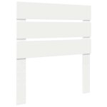vidaXL Cadre de lit avec tête de lit Blanc 90 x 190 cm Pin massif