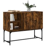 vidaXL Buffet chêne fumé 100x40x79 5 cm bois d'ingénierie