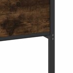 vidaXL Cadre de lit sans matelas chêne fumé 140x190 cm bois ingénierie