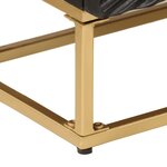 vidaXL Commode noir 55x30x76 cm bois massif de manguier et fer