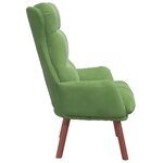 vidaXL fauteuil Vert clair 69 x 74 x 93 cm Velours