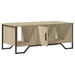 vidaXL Table basse chêne sonoma 100x51x40 cm bois d'ingénierie