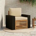vidaXL Sofa de milieu extérieur Naturel