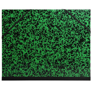 Carton à dessin annonay avec élastiques 52x72 cm - pour format raisin - vert - exacompta
