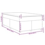 vidaXL Sommier à lattes de lit avec matelas bleu 120x190 cm tissu