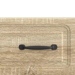 vidaXL Meuble TV Chêne Sonoma 147 x 34 5 x 27 cm Bois d'ingénierie