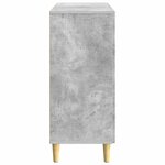 vidaXL Buffet Gris béton 89 x 34 5 x 80 cm Bois d'ingénierie
