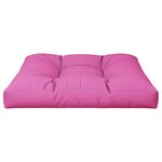 vidaXL Coussin de palette Rose 80x80x12 cm tissu