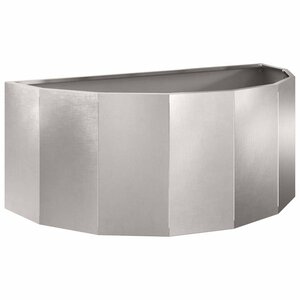 vidaXL Jardinière Argent 90 x 45 x 35 cm Acier inoxydable