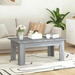 vidaXL Table basse Sonoma gris 100x60x42 cm Bois d'ingénierie